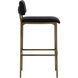 Mori 38.5 inch Abbington Black Barstool